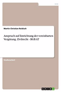 Anspruch auf Entrichtung der vereinbarten Vergütung. Zivilrecht - BGB AT