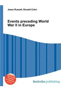 Events Preceding World War II in Europe