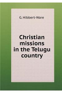 Christian missions in the Telugu country