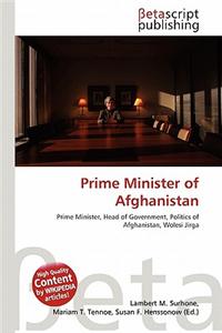 Prime Minister of Afghanistan