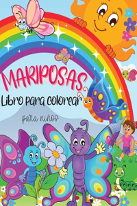 Mariposas Libro para colorear para niños