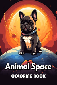 Animal Space Coloring Book