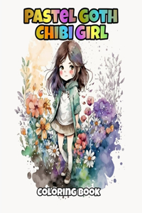 Pastel Goth Chibi Girl coloring book