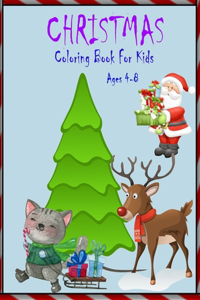 Christmas Coloring Book For Kids Ages 4-8