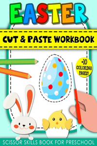 Easter Cut and Paste Workbook for Preschool