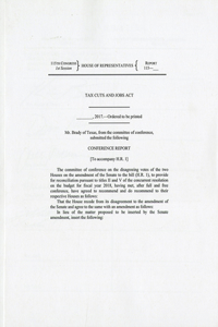 Tax Cuts and Jobs Act, Conference Report to Accompany H.R. 1
