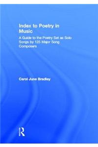 Index to Poetry in Music