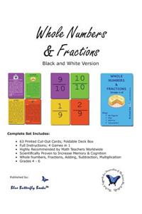 Whole Numbers & Fractions (Black/White Version)
