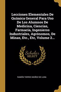 Lecciones Elementales De Química General Para Uso De Los Alumnos De Medicina, Ciencias, Farmacia, Ingenieros Industriales, Agrónomos, De Minas, Etc., Etc, Volume 2...