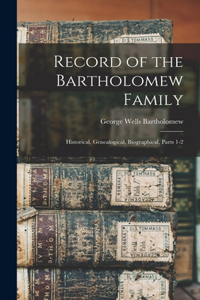 Record of the Bartholomew Family