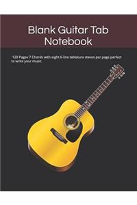 Blank Guitar Tab Notebook