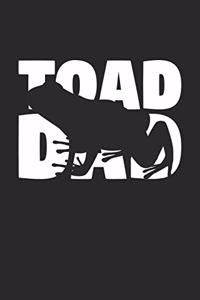 Toad Notebook 'Toad Dad' - Toad Diary - Father's Day Gift for Animal Lover - Mens Writing Journal