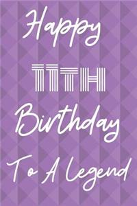 Happy 11th Birthday To A Legend