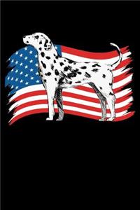 Dalmatian US Flag
