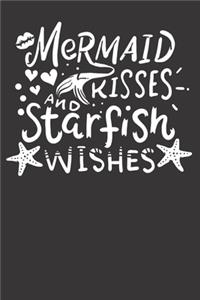 Mermaid Starfish Beach Vacation Notebook Journal