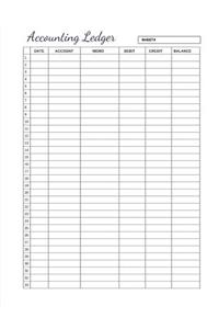 Accounting Ledger