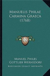 Manuelis Philae Carmina Graeca (1768)