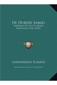 De Duride Samio: Imprimis De Eius In Rebus Tradendis Fide (1842)