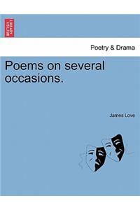 Poems on Several Occasions.