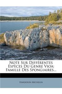 Note Sur Différentes Espèces Du Genre Vioa