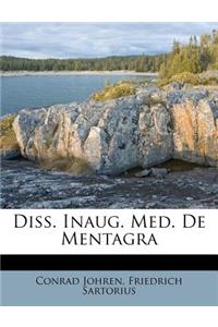 Diss. Inaug. Med. de Mentagra