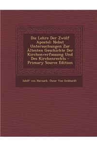 Die Lehre Der Zwolf Apostel