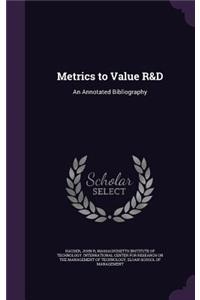 Metrics to Value R&D