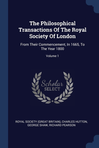 Philosophical Transactions Of The Royal Society Of London