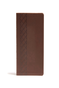 CSB Ultrathin Reference Bible, Value Edition, Brown Leathertouch