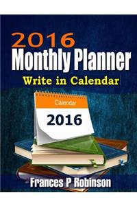 2016 Monthly Planner