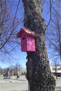 Pink Birdhouse on a Tree Journal
