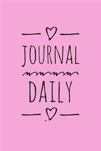 Journal Daily: Personalized Lined Blank Journal Book / 150 Pages / 6