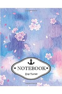 Sakura in Blue Notebook Journal: Pocket Notebook Journal Diary