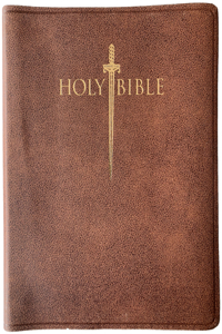 Kjver Sword Study Bible Giant Print Acorn Bonded Leather Indexed