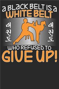 A Black Belt Is A White Belt, Who Refused To Give Up