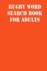 Rugby Word Search Book For Adults
