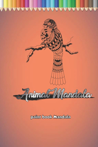 Animal Mandala paint book Mandala