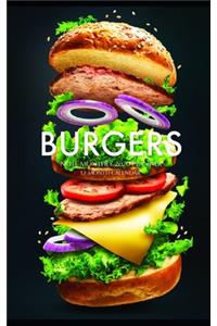 Burgers Note Monthly 2020 Planner 12 Month Calendar