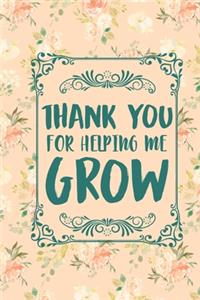 Thank you for helping me grow up