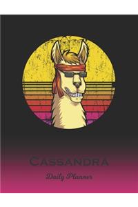 Cassandra: Llama Daily Planner - Custom Letter C First Name Personal 1 Year (2020 - 2021) Planning Agenda - January 20 - December 20 - Writing Notebook - Dateb