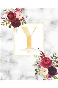 Weekly & Monthly Planner 2020 Y