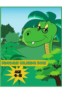 Dinosaur Coloring book age 4-8