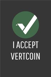 I Accept Vertcoin Notebook