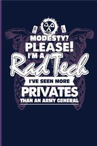 Modesty? Please! I'm a Rad Tech I've Seen More Privates Than an Army General