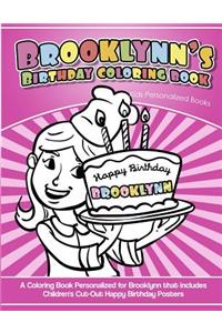 Brooklynn's Birthday Coloring Book Kids Personalized Books