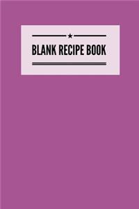 Blank Recipe Book