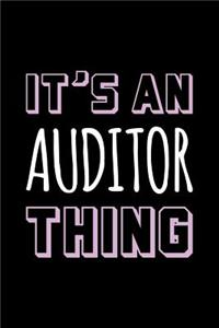 It's an Auditor Thing