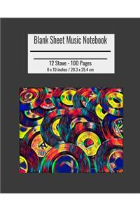 Blank Sheet Music Notebook