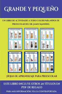 Hojas de aprendizaje para preescolar (Grande y pequeño)