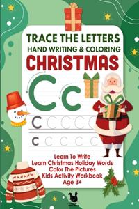 Letter Tracing & Coloring Book For Kids Christmas Words